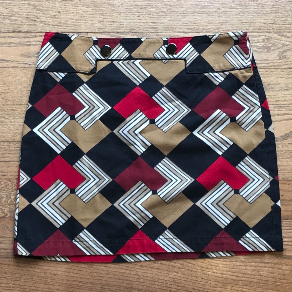 Ann Taylor LOFT Sz 6 Geometric Mini Skirt